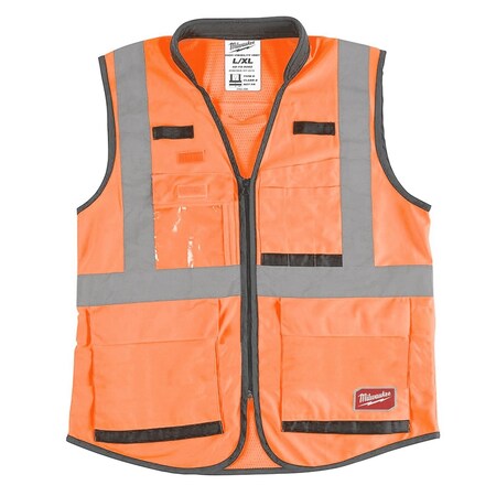 Milwaukee Tool Milwaukee® Hi-VisOrg Prf Safety Vest, Size XXL/XXXL(CSA) 48-73-5093